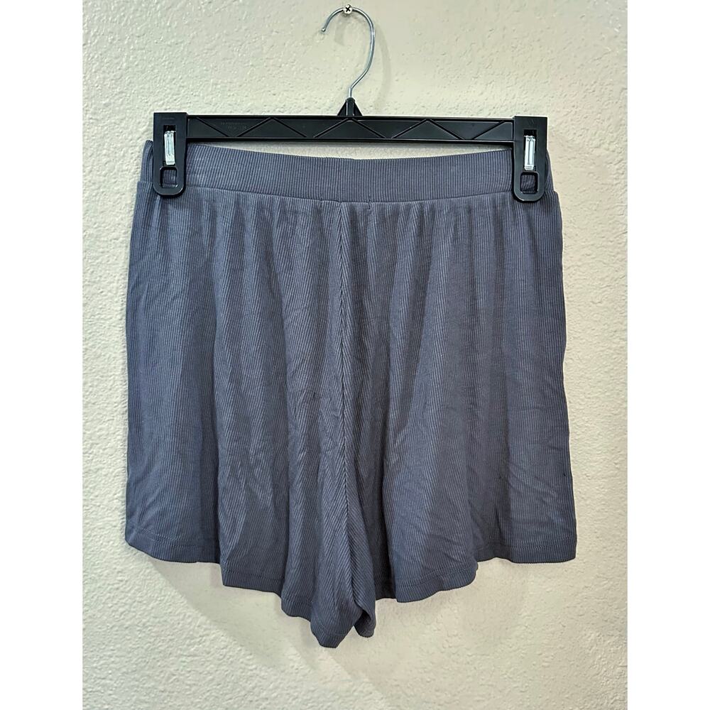 Sweet Romeo Ribbed Flowy Shorts Midnight M - Picture 2 of 4